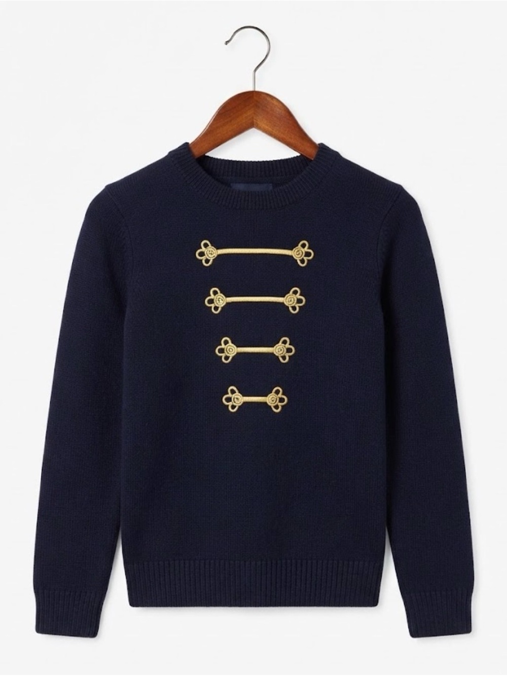 Gymboree | Navy Gold 100% Cotton Sweater | 8